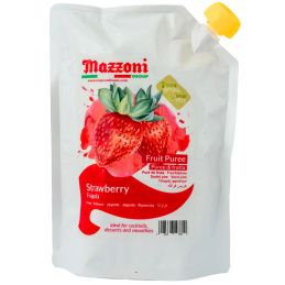 op. 1 kg Puree Słodka Truskawka - czysty przecier owocowy bez dodatku cukru - Mazzoni Ambient Puree