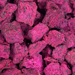 op. 100 g Pitaja Smoczy owoc liofilizowany - nieregularne kawałki - chrupiąca posypka owocowa