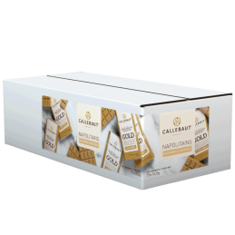 op. 75 szt. Mini tabliczki z czekolady karmelowej o zaw. 30.4% kakao - Napolitains Gold Callebaut - nr. kat. CHK-NA-21997E1-999