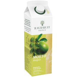 op. 1 kg Mojito Cocktail - RAVIFRUIT - pasteryzowany przecier owocowy - limonka i mięta - nowe opakowanie