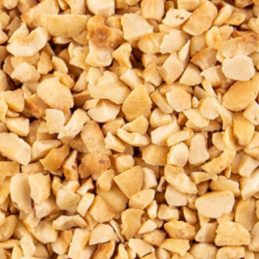 op. 500 g Orzechy laskowe łuskane prażone blanszowane - kostka 2-4 mm