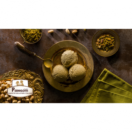 op. 3 kg PISTACCHIO VERDE DI BRONTE DOP 12112003 PERNIGOTTI 100% pasta z prażonych zielonych pistacji bez barwników i aromatów