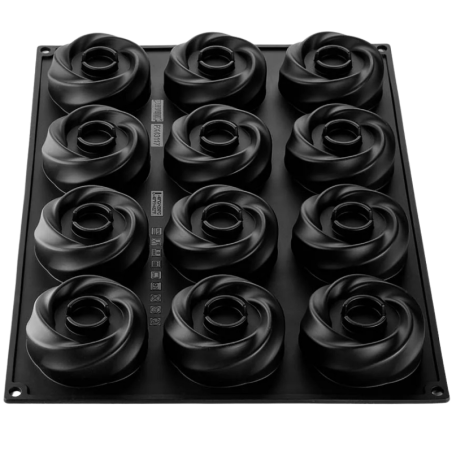 PX43117 Karma Pavoni Italia - forma silikonowa do monoporcji - śr. 80 x wys. 30 mm / poj. 120 ml x 12 porcji