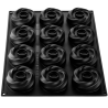PX43117 Karma Pavoni Italia - forma silikonowa do monoporcji - śr. 80 x wys. 30 mm / poj. 120 ml x 12 porcji