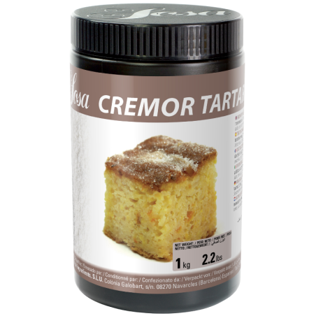 op. 1 kg Cremor Tartar - winian monopotasowy (E336i) - funkcjonalny dodatek spożywczy - nr. kat. 41542 Sosa Ingredients