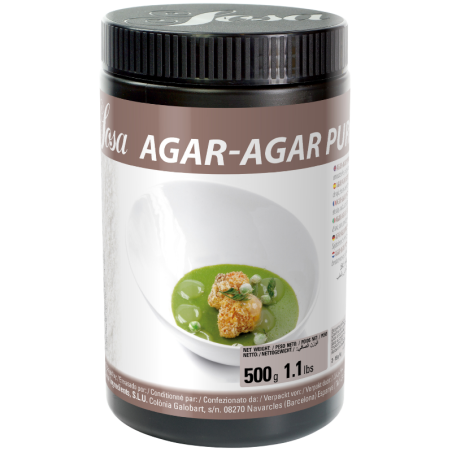 op. 500 g Agar Agar Puro - czysty agar w proszku (E406) substancja żelująca i zagęszczająca - nr. kat. 43348 Sosa Ingredients