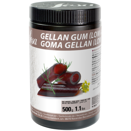 op. 500 g Guma Gellan - funkcjonalny dodatek spożywczy - żelujący i zagęszczający - nr. kat. 48690 Sosa Ingredients