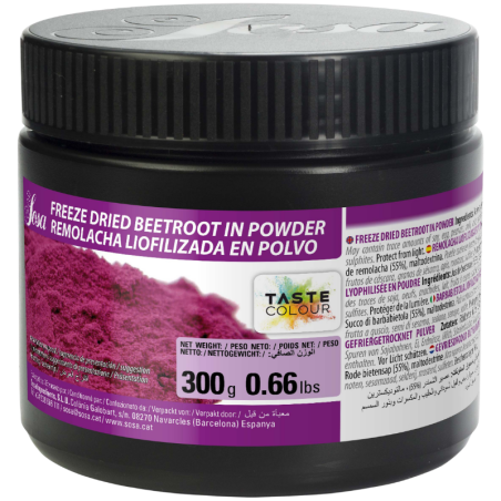 op. 300 g Remolatxa - liofilizowany proszek z buraka - naturalny barwnik spożywczy - nr. kat. 49571 Sosa Ingredients