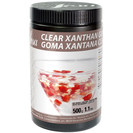 op. 500 g Guma Ksantanowa (E415) o maksymalnej przezroczystości - Goma Xantana Clear - nr. kat. 41385 Sosa Ingredients
