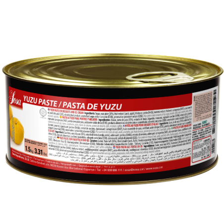 op. 1.5 kg Pasta yuzu - skoncentrowana pasta smakowa do lodów i cukiernictwa - nr. kat. 50057 Sosa Ingredients