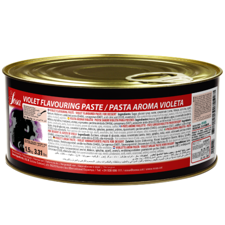 op. 1.5 kg Pasta fiołkowa - skoncentrowana pasta smakowa do lodów i cukiernictwa - nr. kat. 41445 Sosa Ingredients