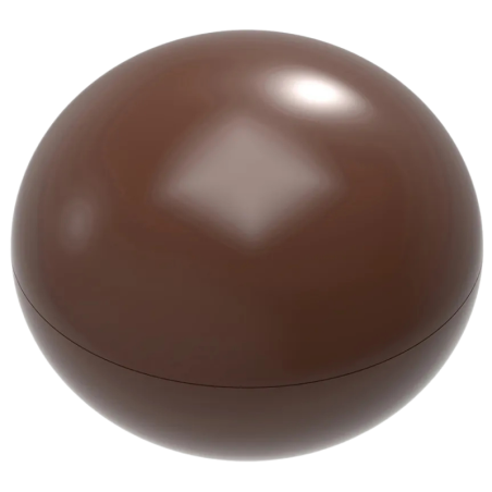 CW2458 Półkula - Chocolate World - forma z poliwęglanu do pralin - śr. 35 x wys. 15.5 mm / poj. 12.5 g x 28 pralin
