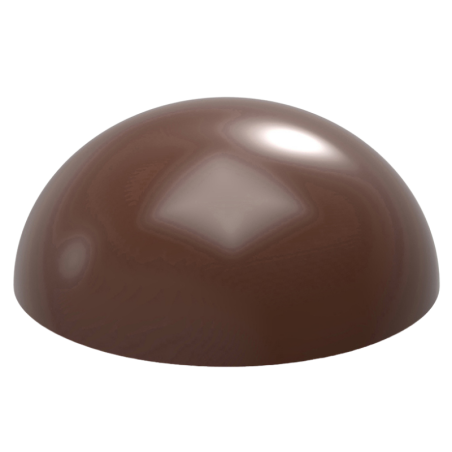 CW2458 Półkula - Chocolate World - forma z poliwęglanu do pralin - śr. 35 x wys. 15.5 mm / poj. 12.5 g x 28 pralin