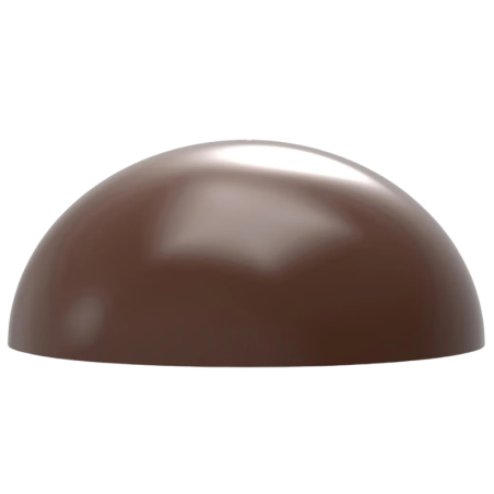 CW2458 Półkula - Chocolate World - forma z poliwęglanu do pralin - śr. 35 x wys. 15.5 mm / poj. 12.5 g x 28 pralin