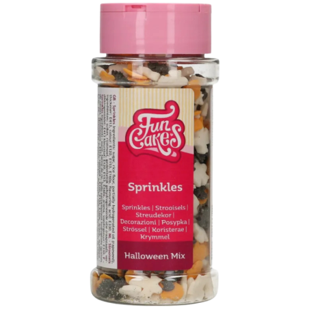 op. 55 g Halloween Mix - mieszanka posypek cukrowych do dekoracji babeczek - Sprinkles Fun Cakes