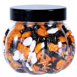op. 136 g Pumpkin Panic - mieszanka posypek cukrowych do dekoracji babeczek - Halloween Sprinkle Mix PME Cake