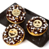 op. 12 szt. Halloween - zestaw gotowych dekoracji czekoladowych w czterech wzorach - śr. 38 mm - nr. kat. F50630 Fun Cakes