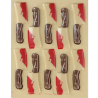 op. 10 szt. Noże we krwi - zestaw gotowych dekoracji czekoladowych na Halloween - nr. kat. F50735 Fun Cakes