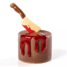 op. 10 szt. Noże we krwi - zestaw gotowych dekoracji czekoladowych na Halloween - nr. kat. F50735 Fun Cakes