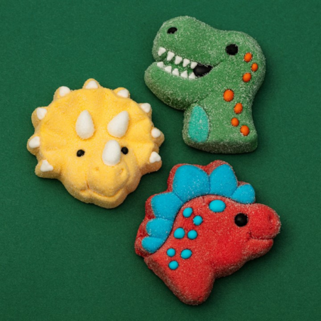 op. 12 szt. Ryczące Dinozaury - duże kolorowe pianki Marshmallow do dekoracji tortów i babeczek