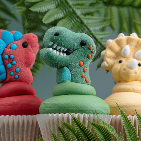 op. 12 szt. Ryczące Dinozaury - duże kolorowe pianki Marshmallow do dekoracji tortów i babeczek
