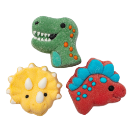 op. 12 szt. Ryczące Dinozaury - duże kolorowe pianki Marshmallow do dekoracji tortów i babeczek