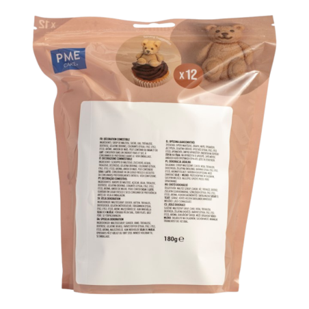 op. 12 szt. Pluszowe Misie - duże kolorowe pianki Marshmallow do dekoracji tortów i babeczek
