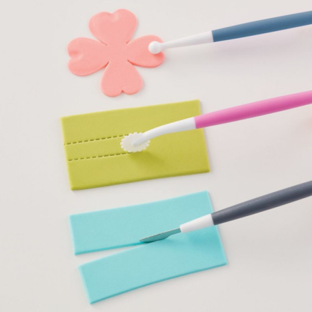op. 3 szt. Zestaw dwustronnych narzędzi do modelowania dekoracji z masy cukrowej - Fondant Starter Tool Set - Wilton