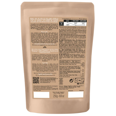 op. 250 g Manjari 64% Valrhona - ciemna czekolada o owocowych nutach ziaren kakao z Madagaskaru - kuwertura w kaletkach