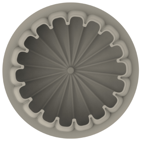 Maggie 1400 Silikomart - forma silikonowa do tortów musowych i deserów mrożonych - śr. 200 x wys. 52 mm / poj. 1400 ml