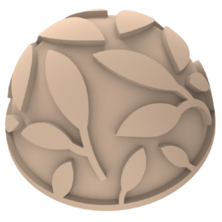 Semisfera 01 & Choco Stamp D - Silikomart - egzotyczny zestaw do dekorowania pralin - forma z Tritanu + stemple silikonowe