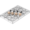 Semisfera 01 & Choco Stamp D - Silikomart - egzotyczny zestaw do dekorowania pralin - forma z Tritanu + stemple silikonowe