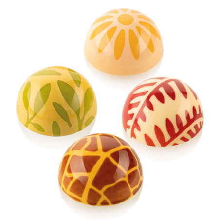 Choco Stamp D Natura - Silikomart - egzotyczne stemple silikonowe do dekorowania pralin