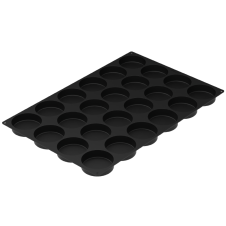 SQ098 Disco Silikomart - cukiernicza forma silikonowa - dyski - śr. 90 x wys. 25 mm / poj. 158 ml x 24 porcje