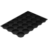 SQ098 Disco Silikomart - cukiernicza forma silikonowa - dyski - śr. 90 x wys. 25 mm / poj. 158 ml x 24 porcje