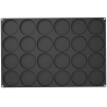 SQ098 Disco Silikomart - cukiernicza forma silikonowa - dyski - śr. 90 x wys. 25 mm / poj. 158 ml x 24 porcje