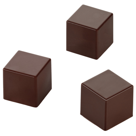 SQ100 Cubo Silikomart - cukiernicza forma silikonowa - kostki - dł. 35 x wys. 35 mm / poj. 40 ml x 56 porcji