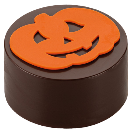 Dyniowe lampiony - forma silikonowa do dekoracji na Halloween - dł. 60 x szer. 50 x wys. 2 mm / poj. 2.8 ml x 6 dekoracji