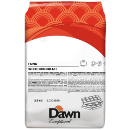 op. 2.5 kg Biała czekolada stabilizator do świeżej śmietany - Fond White Chocolate Dawn Exceptional - nr. kat. 2.03049.114