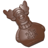CW12192 Renifer Rudolf - forma z poliwęglanu do tabliczek czekolady - dł. 173 x szer. 114 x wys. 15 mm / poj. 130 g