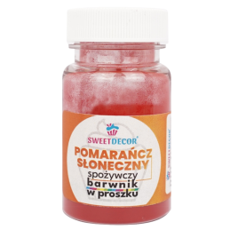 op. 8 g Pomarańczowy barwnik spożywczy w proszku - Sweet Decor - do barwienia lukru królewskiego