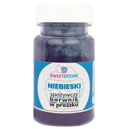 op. 8 g Niebieski barwnik spożywczy w proszku - Sweet Decor - do barwienia lukru królewskiego