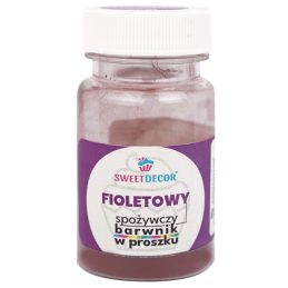 op. 8 g Fioletowy barwnik spożywczy w proszku - Sweet Decor - do barwienia lukru królewskiego