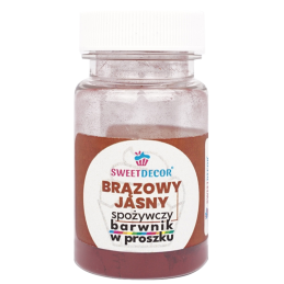 op. 8 g Jasnobrązowy barwnik spożywczy w proszku - Sweet Decor - do barwienia lukru królewskiego