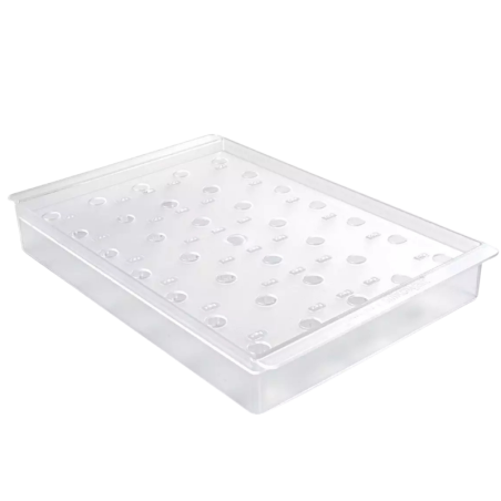 Stojak do ekspozycji lodów i ciasteczek na patyku - 21 otworów - dł. 360 x szer. 235 x wys. 48 mm - Espogel Up Silikomart