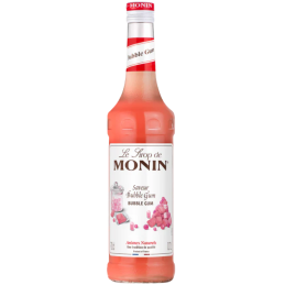 op. 0.7 l Syrop o smaku różowej gumy balonowej - Bubble Gum Le Sirop de Monin - szklana butelka