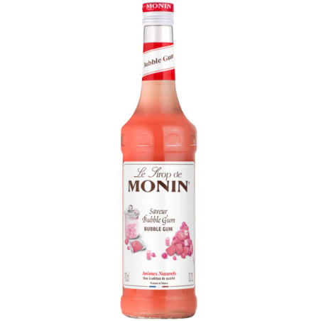 op. 0.7 l Syrop o smaku różowej gumy balonowej - Bubble Gum Le Sirop de Monin - szklana butelka