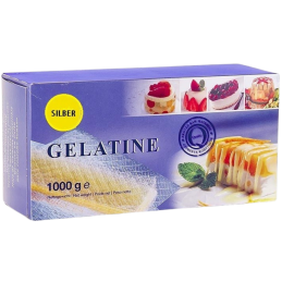op. 1 kg ŻELATYNA W LISTKACH SILVER EWALD-GELATINE żelatyna wieprzowa w formie arkuszy