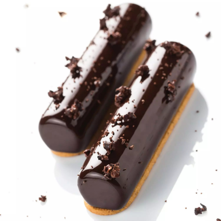 Cylindre 75 Silikomart - cukiernicza forma silikonowa z wykrojnikiem - dł. 126 x szer. 27 x wys. 27 mm / poj. 75 mm x 8 porcji
