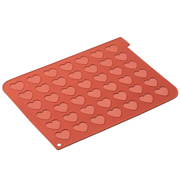 MAC03 Silikomart - mata do walentynkowych makaroników w kształcie serca - dł. 300 x szer. 400 mm